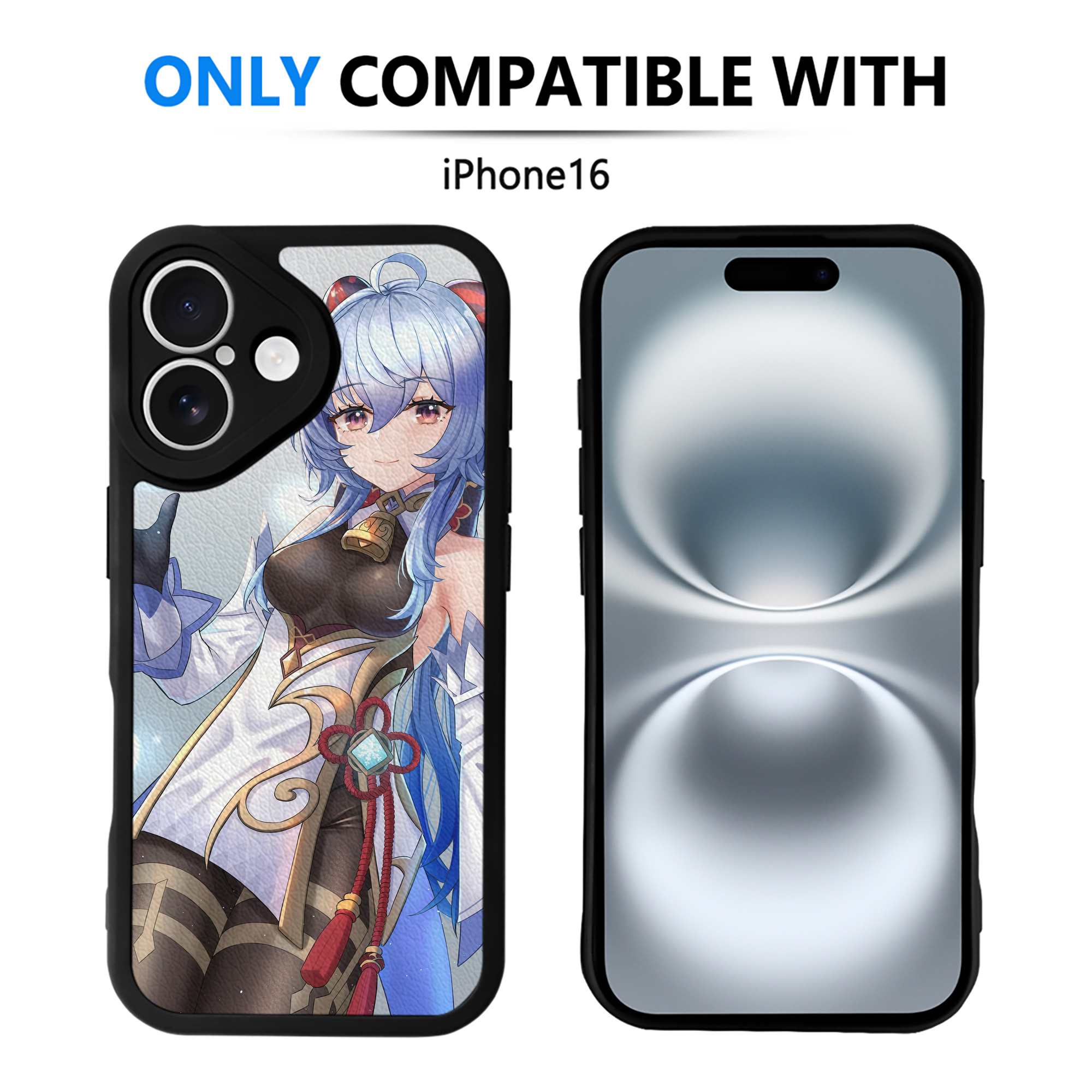 げんし神 genshin 【iPhone 16シリーズ対応】シリコンスマホケース（レザー調） 材質：シリコン